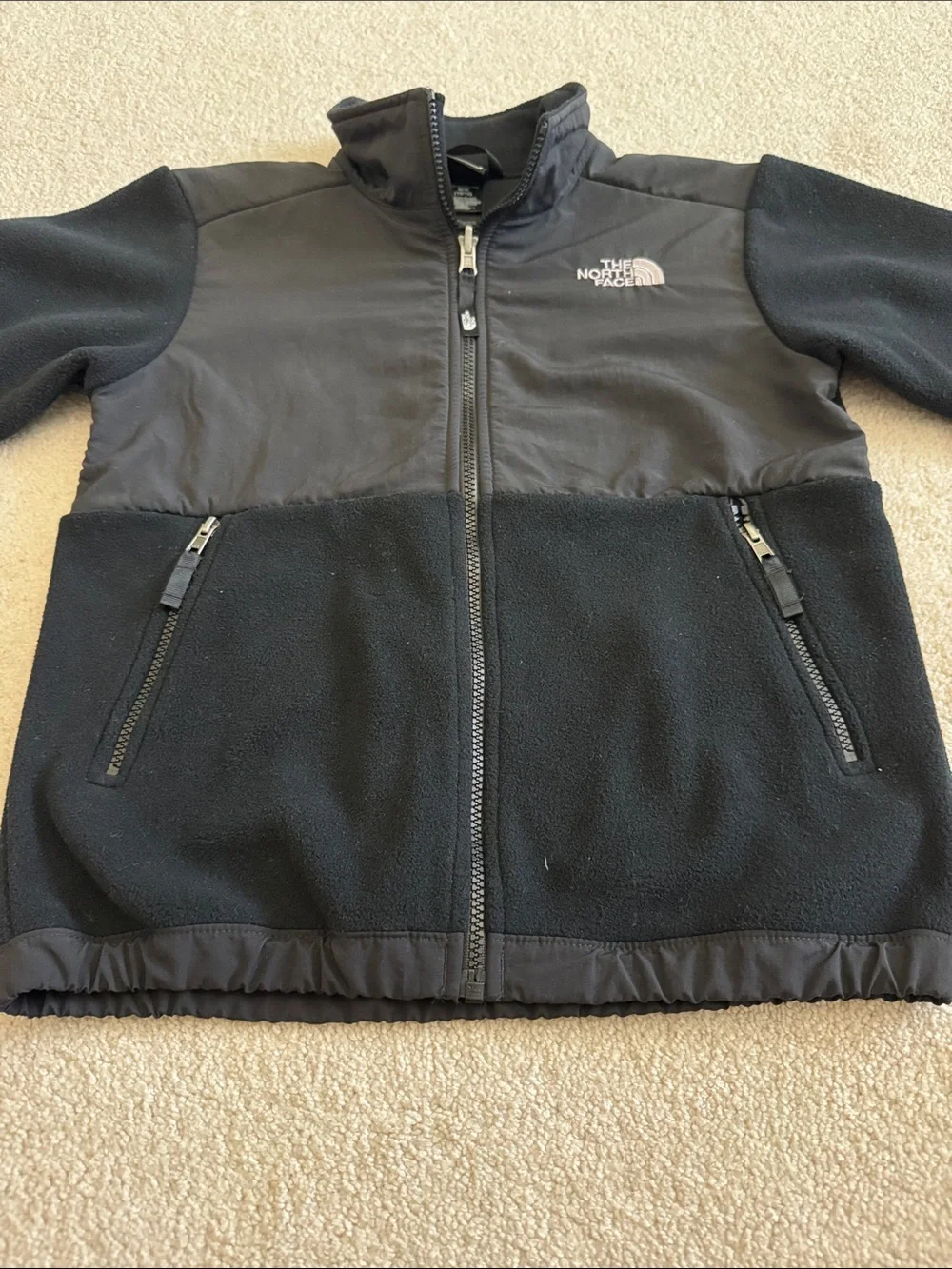 The North Face Kids Denali Fleece Jacket Full-Zip Black - Youth Medium (10/12)